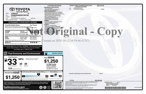 2021 Toyota Corolla LE