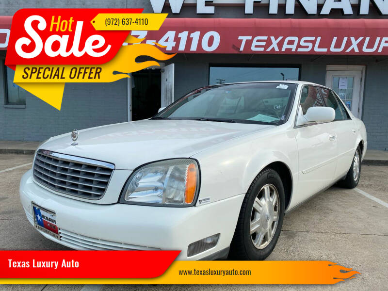 2004 Cadillac DeVille for sale at Texas Luxury Auto in Cedar Hill TX