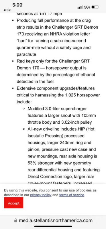 2023 Dodge CHALLENGER DEMON 170