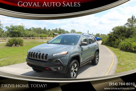 2014 Jeep Cherokee for sale at Goval Auto Sales in Pompano Beach FL