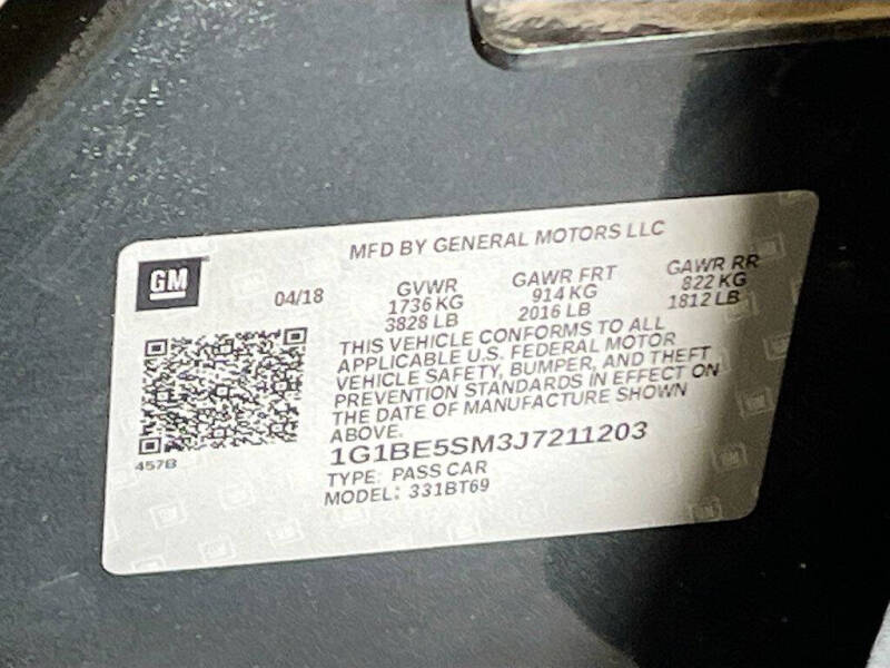2018 Chevrolet Cruze LT Auto