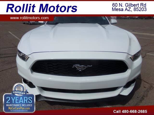 2015 Ford Mustang for sale at Rollit Motors in Mesa AZ