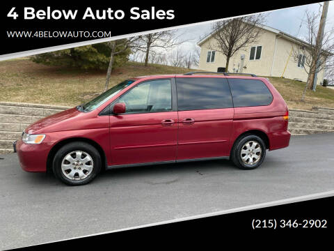 2003 Honda Odyssey for sale at 4 Below Auto Sales in Willow Grove PA