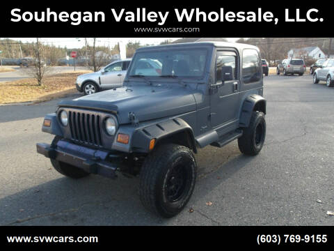 2002 Jeep Wrangler for sale at Souhegan Valley Wholesale, LLC. in Milford NH