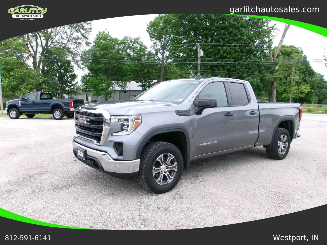 Gray 2021 GMC Sierra 1500 Base 4x4 Base 4dr Double Cab 6.6 ft. SB 1