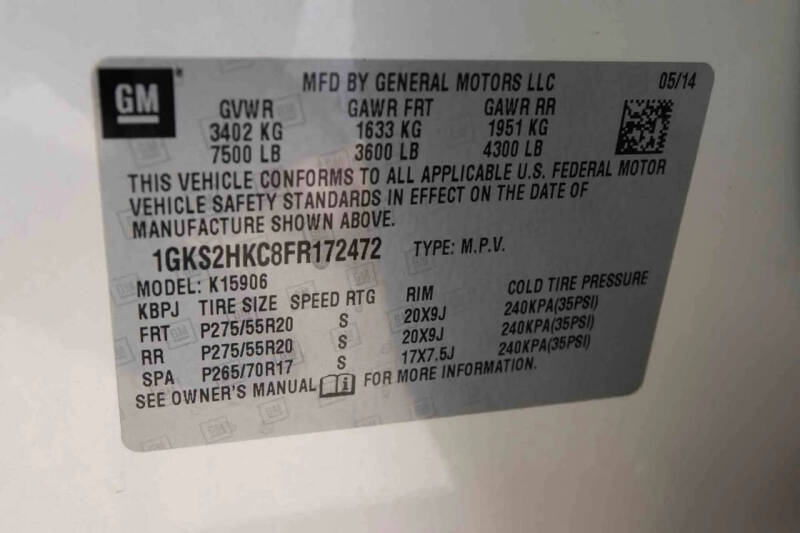 2015 GMC Yukon XL SLT