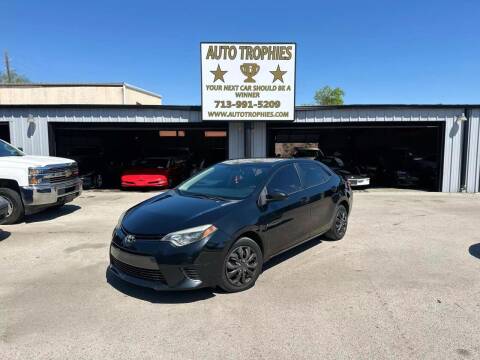 2016 Toyota Corolla for sale at AutoTrophies in Houston TX