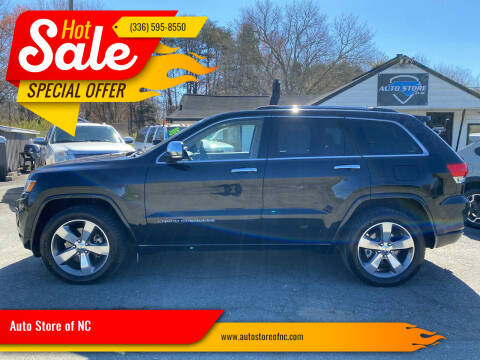 2014 Jeep Grand Cherokee for sale at Auto Store of NC in Walkertown NC