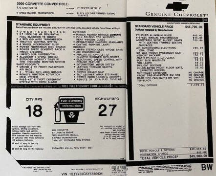 2000 Chevrolet Corvette