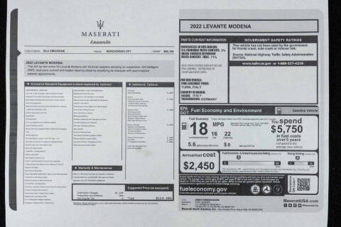 2022 Maserati Levante Modena