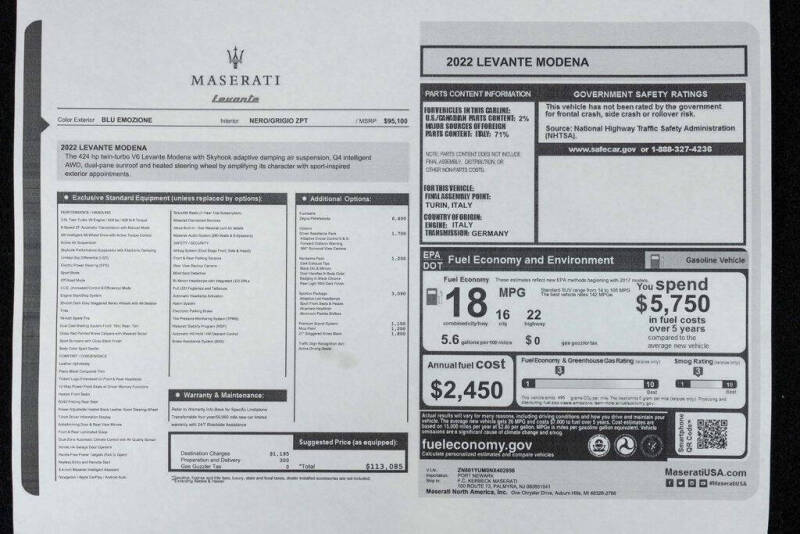 2022 Maserati Levante Modena