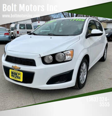 2016 Chevrolet Sonic for sale at Bolt Motors Inc in Davenport IA