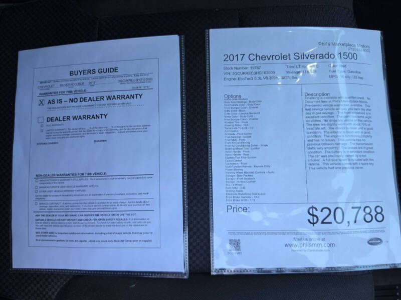 2017 Chevrolet Silverado 1500 LT