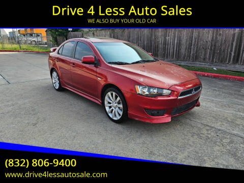 2008 Mitsubishi Lancer for sale at Drive 4 Less Auto Sales in Houston TX