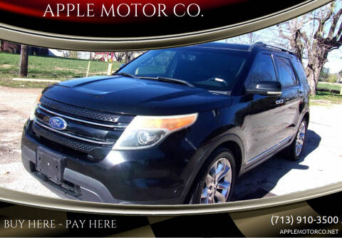 2011 Ford Explorer for sale at APPLE MOTOR CO. in Houston TX