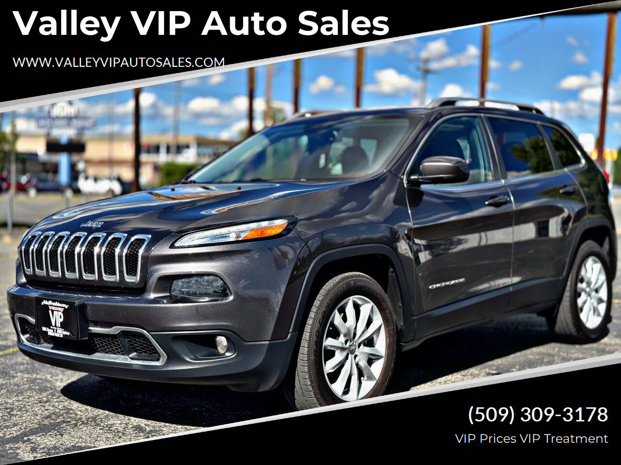 Gray 2016 Jeep Cherokee Limited 4x4 Limited 4dr SUV 1
