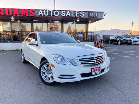 2012 Mercedes-Benz E-Class for sale at Adams Auto Sales CA in Sacramento CA