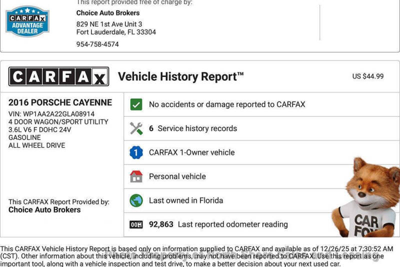 2016 Porsche Cayenne