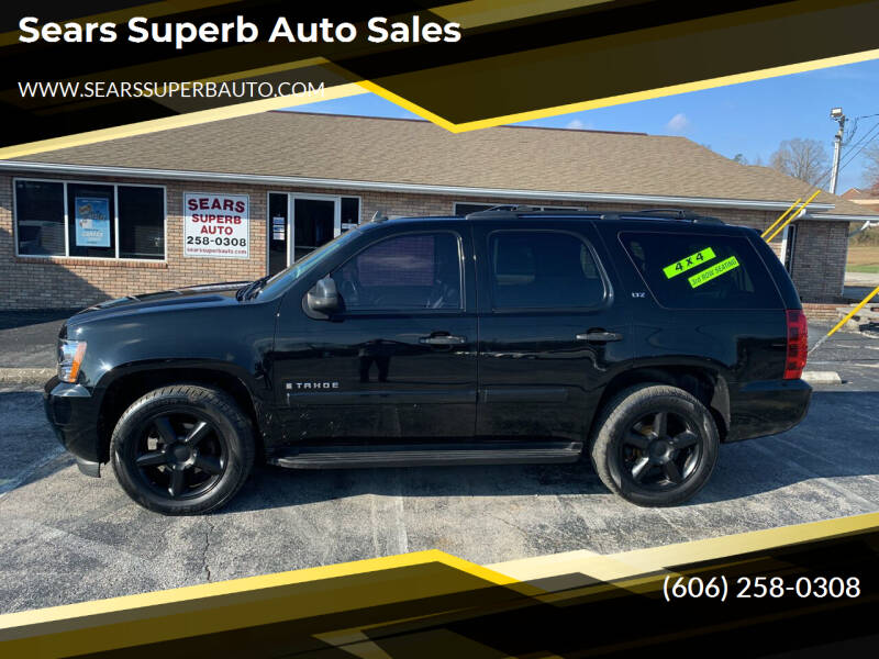 2007 Chevrolet Tahoe for sale at Sears Superb Auto Sales in Corbin KY