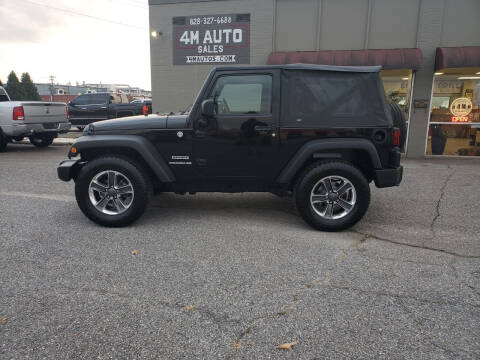 2010 Jeep Wrangler for sale at 4M Auto Sales | 828-327-6688 | 4Mautos.com in Hickory NC