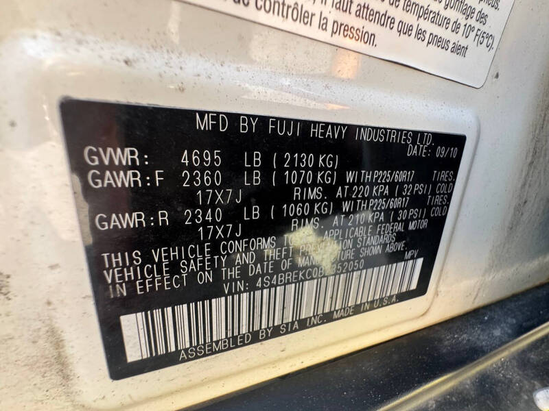 2011 Subaru Outback 3.6R Limited