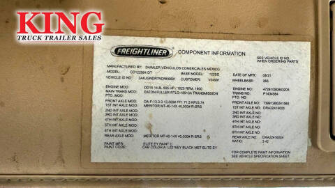 2022 Freightliner Coronado 122 SD