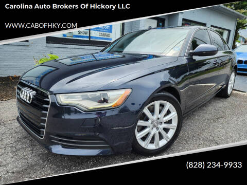 2014 Audi A6 for sale at Carolina Auto Brokers of Hickory LLC in Newton NC