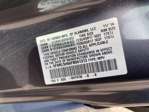 2015 Honda Odyssey EX-L