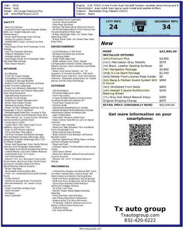 2018 Audi A5 2.0T quattro Premium Plus