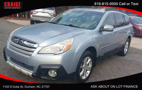 2014 Subaru Outback for sale at CRAIGE MOTOR CO in Durham NC