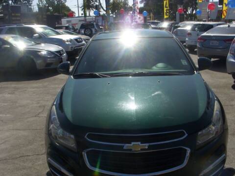 2015 Chevrolet Cruze for sale at Alliance Auto Group Inc in Fullerton CA