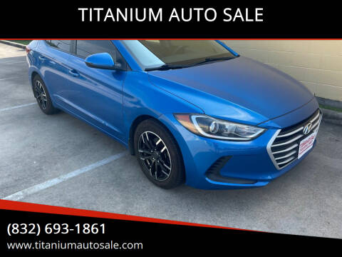 2017 Hyundai Elantra for sale at TITANIUM AUTO SALE in Houston TX