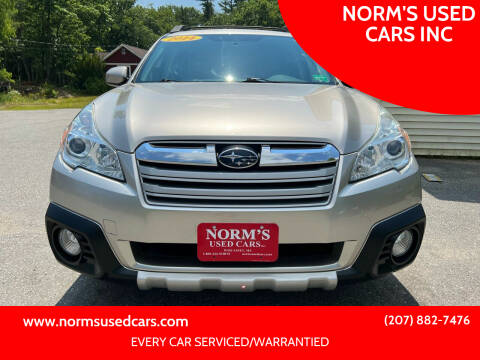 2014 Subaru Outback for sale at NORM'S USED CARS INC in Wiscasset ME