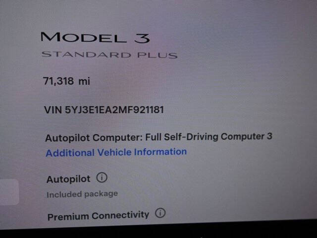 2021 Tesla Model 3 Standard Range Plus