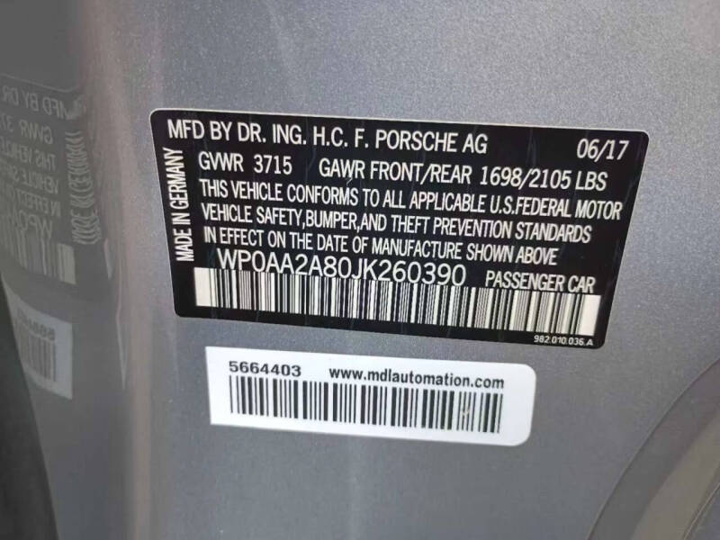 2018 Porsche 718 Cayman