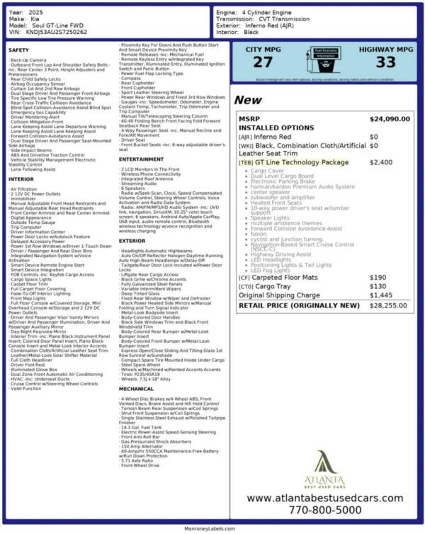 2025 Kia Soul GT-Line