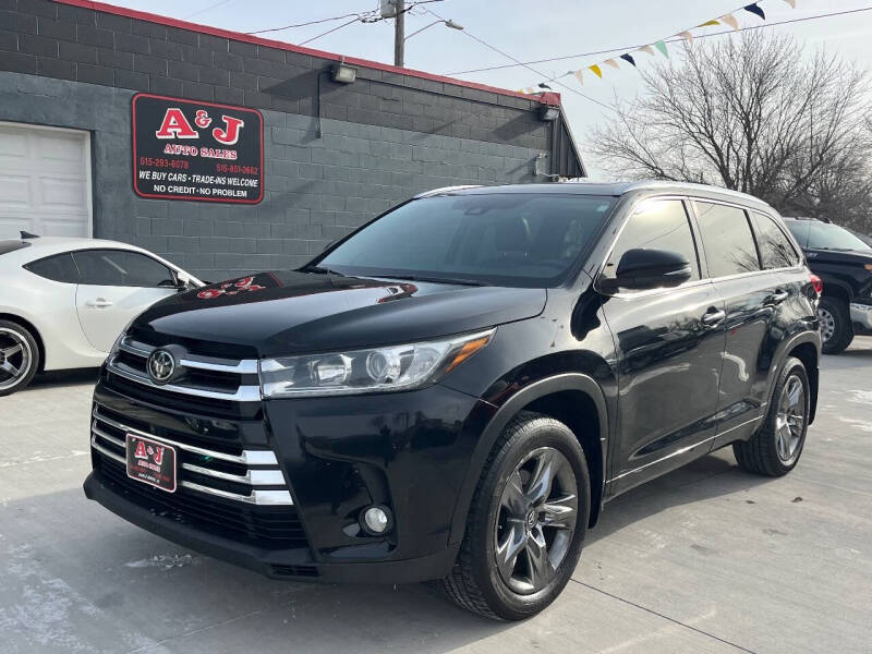 2017 Toyota Highlander for sale at A & J AUTO SALES in Eagle Grove IA