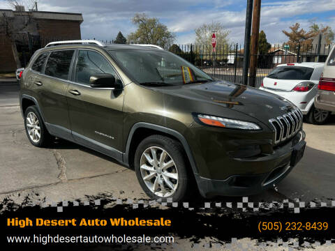 2014 Jeep Cherokee for sale at High Desert Auto Wholesale in Albuquerque NM