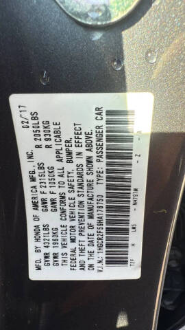 2017 Honda Accord Sport