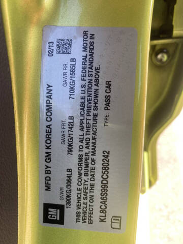 2013 Chevrolet Spark LS Manual