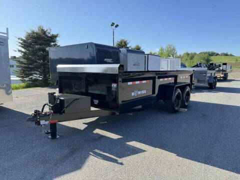 2025 BWISE 7x16 Dump Trailer 16k 8 CHANNE
