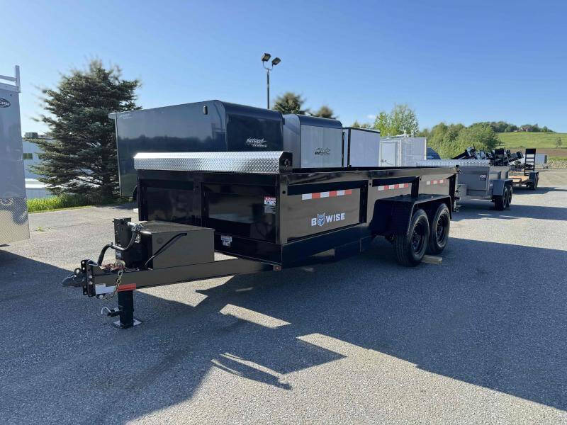 2025 BWISE 7x16 Dump Trailer 16k 8 CHANNE