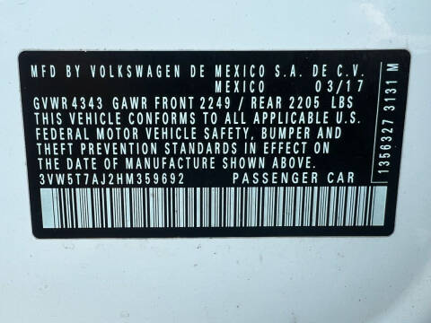 2017 Volkswagen Jetta 2.0T GLI