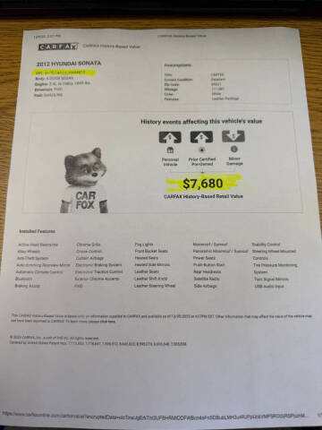 2012 Hyundai Sonata Limited