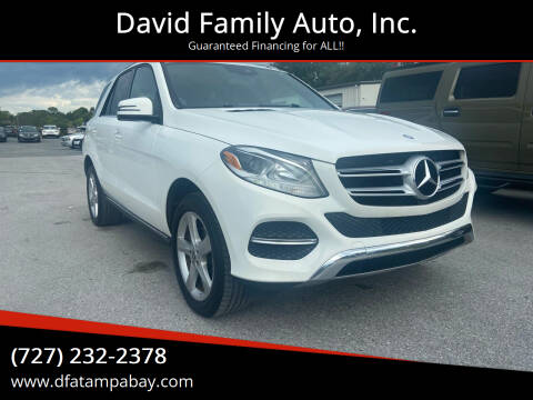2017 Mercedes-Benz GLE for sale at David Family Auto, Inc. in New Port Richey FL