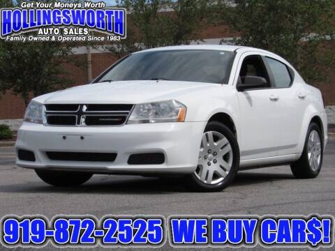 2014 Dodge Avenger for sale at Hollingsworth Auto Sales in Raleigh NC