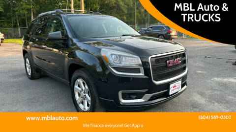 2014 GMC Acadia for sale at MBL Auto & TRUCKS in Woodford VA