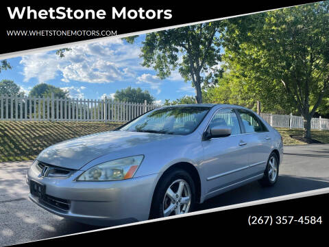 2004 Honda Accord for sale at WhetStone Motors in Bensalem PA