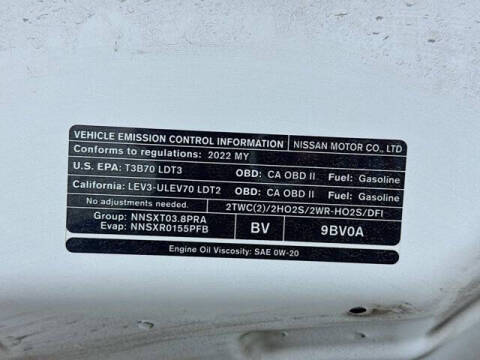 2022 Nissan Frontier SV