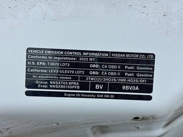 2022 Nissan Frontier SV